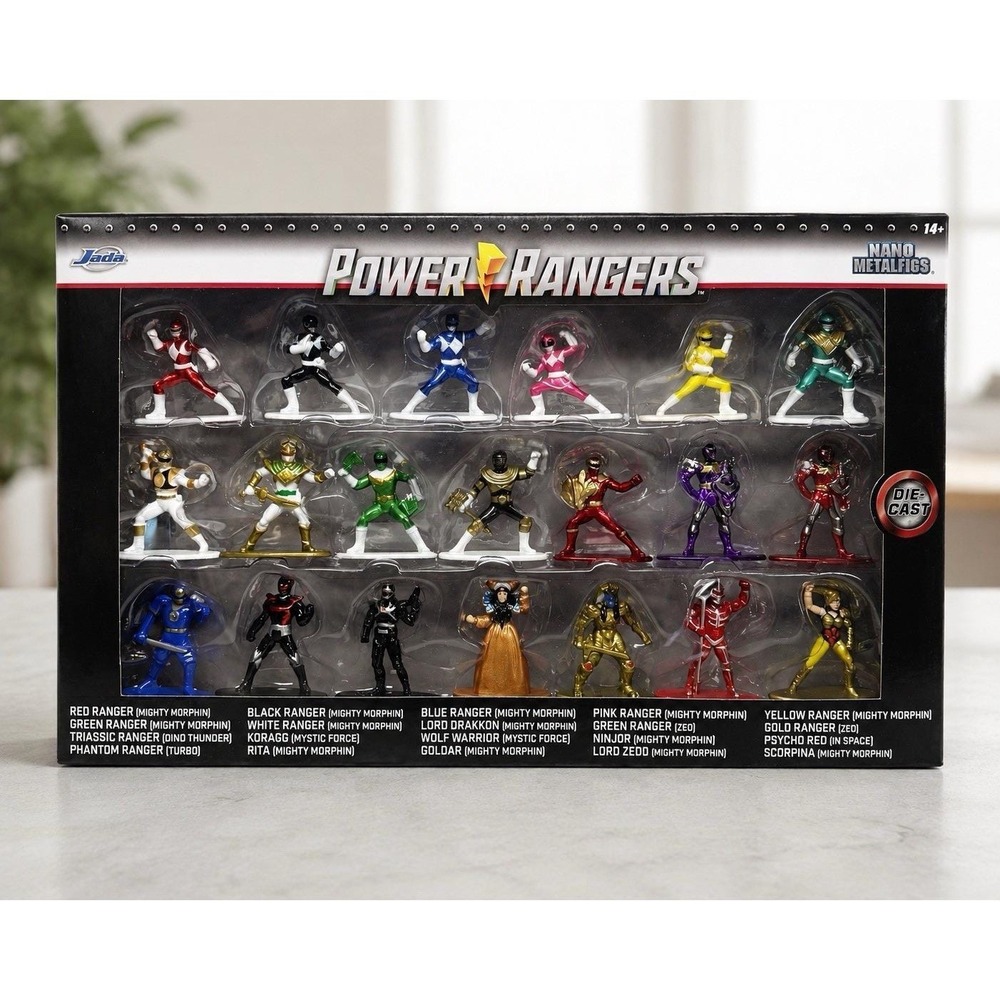 Power Rangers Nano Metalfigs 20 Figure Die-Cast Collector Set Jada Toys NIB